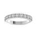 LADIES BAND 1.00CT ROUND DIAMOND 14K WHITE GOLD