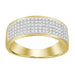 MEN'S BAND 0.35CT ROUND DIAMOND 10K YELLOW GOLD