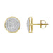 MEN'S YUVA EARRINGS 0.15CT ROUND DIAMOND 10K YELLOW GOLD