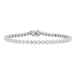 LADIES BRACELET 3.00CT ROUND DIAMOND 14K WHITE GOLD