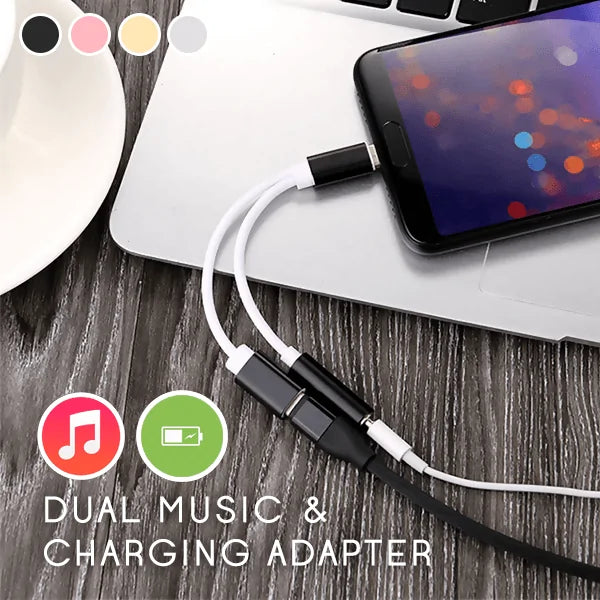 Dual Music & Charging Adapter