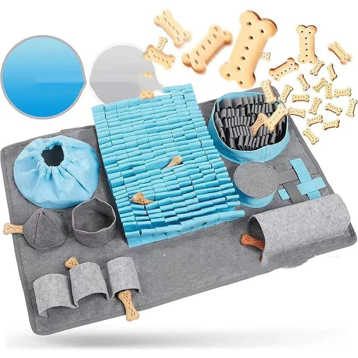 Sniff & Seek Food Maze Blanket: Engaging Training Pad for Pawsitive Pups!