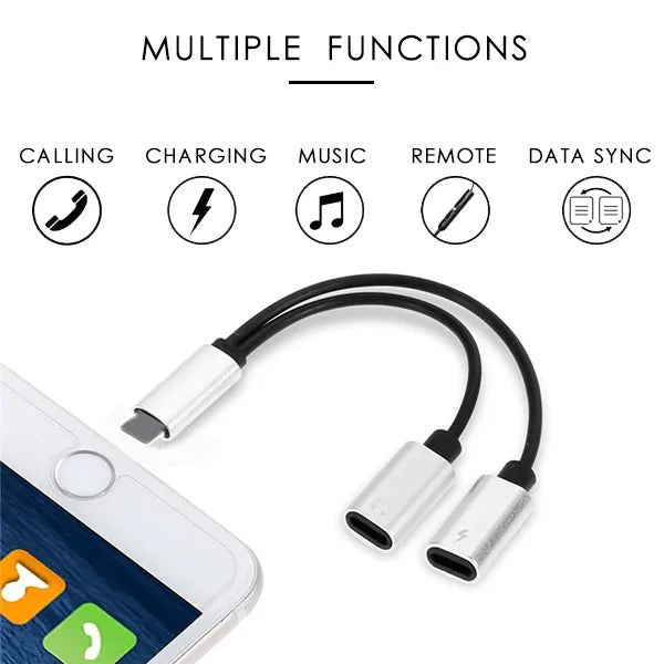 Dual Music & Charging Adapter