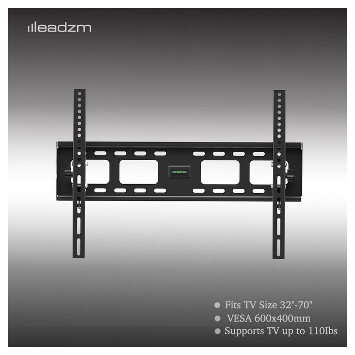 TMW600 32-70" Flat Tilting TV Wall Mount  with Spirit Level