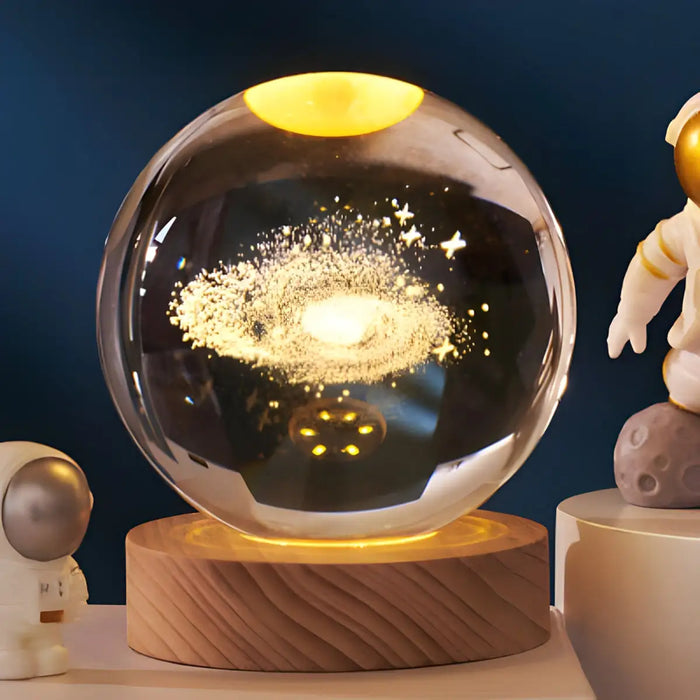 3D Solar System Crystal Ball Night Light