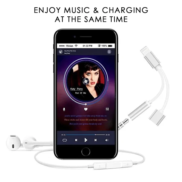 Dual Music & Charging Adapter