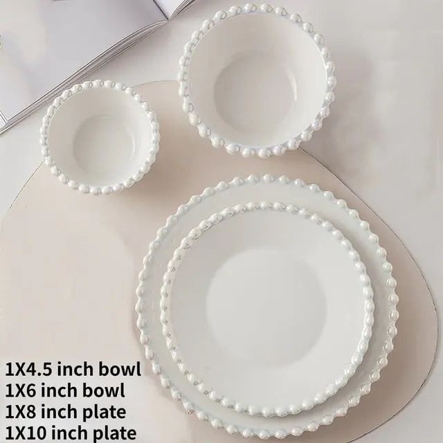 Ceramic Tableware Set Nordic Creative Pearls