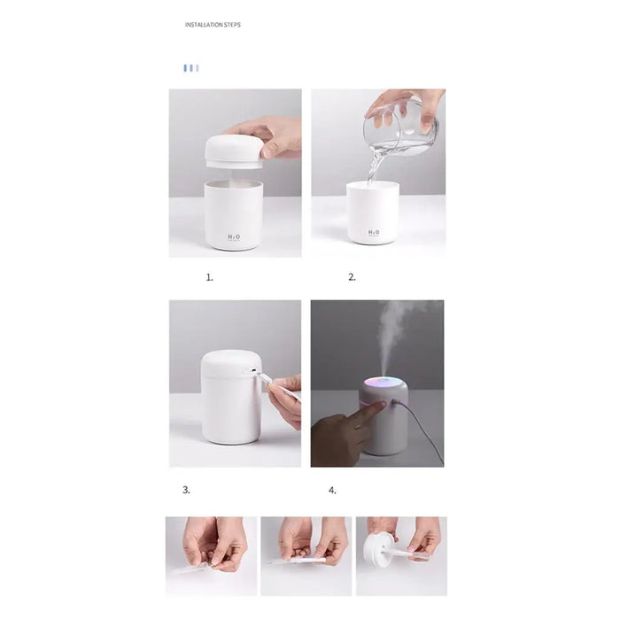 Portable Air Humidifier Aroma Essential Oil Diffuser