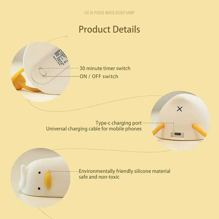 Animal Shape Silicone Desk Lamp